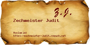 Zechmeister Judit névjegykártya